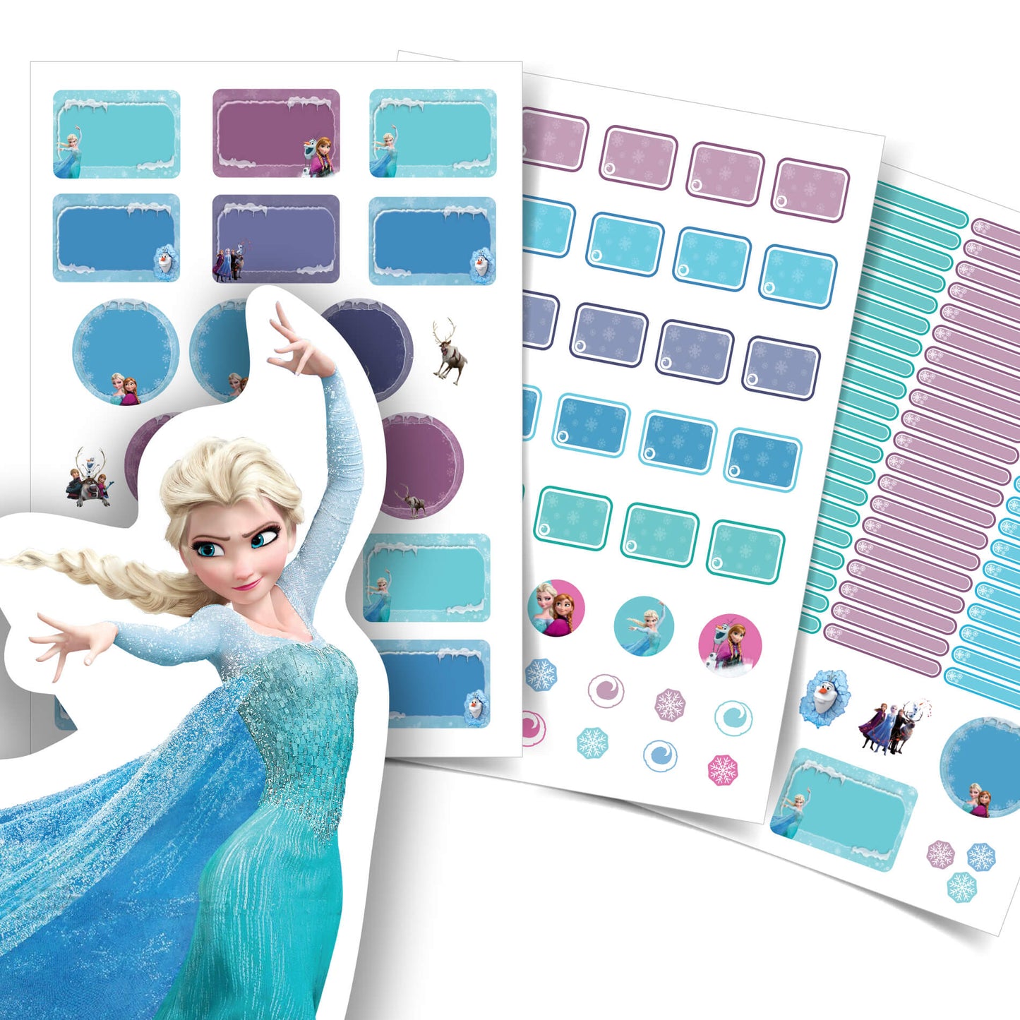 Etiquetas Escolares Frozen Personalizadas Kit Jumbo 199