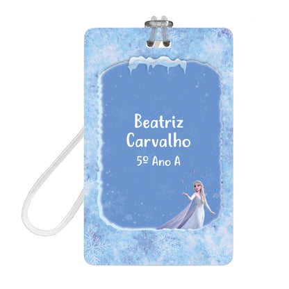 Etiquetas Escolares Frozen Personalizadas 2 Tags Mochila 208