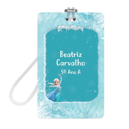 Etiquetas Escolares Frozen Personalizadas 2 Tags Mochila 207