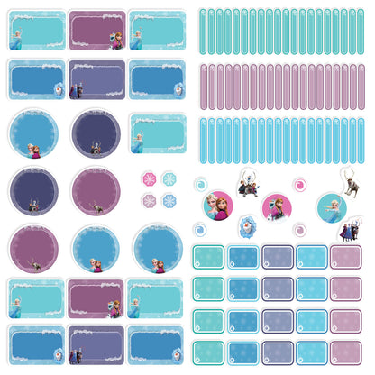 Etiquetas Escolares Frozen Personalizadas 2 Tags Mochila 210