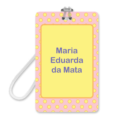 Etiquetas Escolares Personalizadas Candy Colors Tag Mochila 56