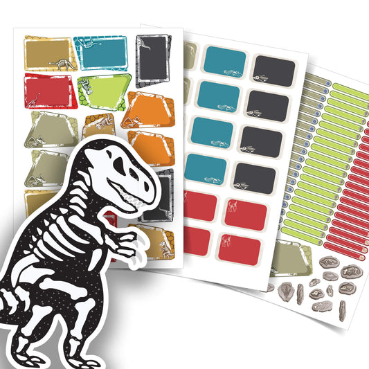 Etiquetas Personalizadas Material Escolar Dinossauro Jumbo 73