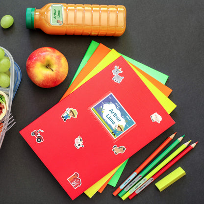 Etiquetas Material Escolar com Tag para Mochila Fazendinha 127